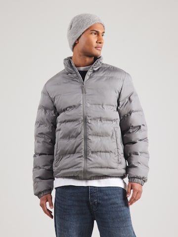 JACK & JONES Winter Jacket 'JCOFUSION' in Grey: front