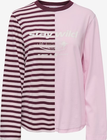 ONLY Футболка 'ONLAVA' в Ярко-розовый: спереди