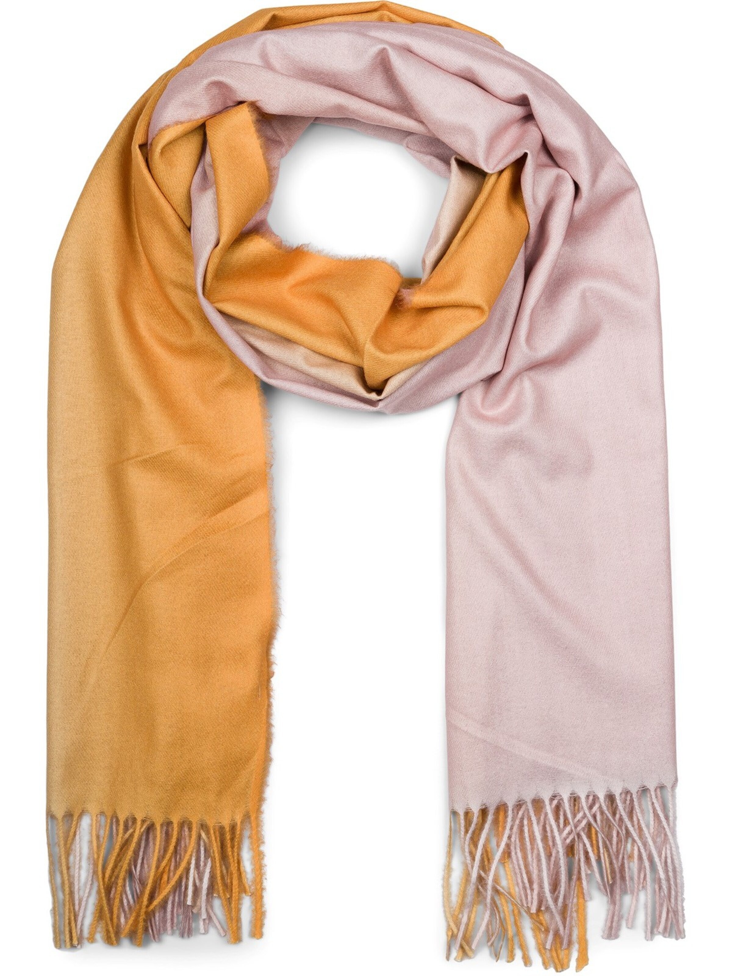 styleBREAKER Schal 'Schal mit 2-Farbigem Farbverlauf'‌‌‌‌‌‌‌‌‌ in One Size in curry, Produktansicht