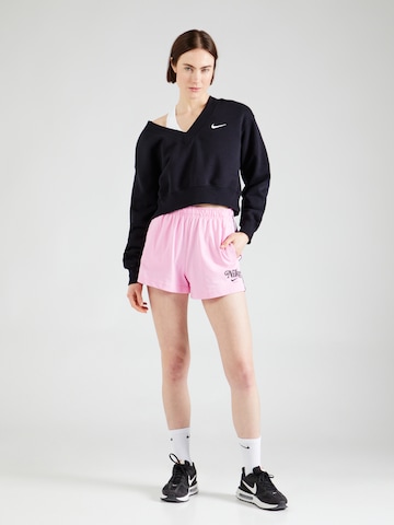 Nike Sportswear Обычный Штаны в Ярко-розовый