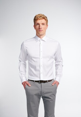 ETERNA Slim Fit Skjorte i hvid
