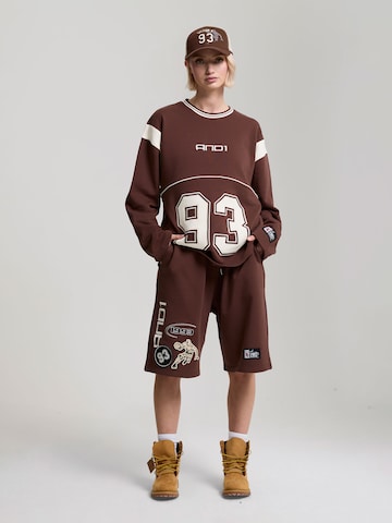 AND1 Sweatshirt i brun