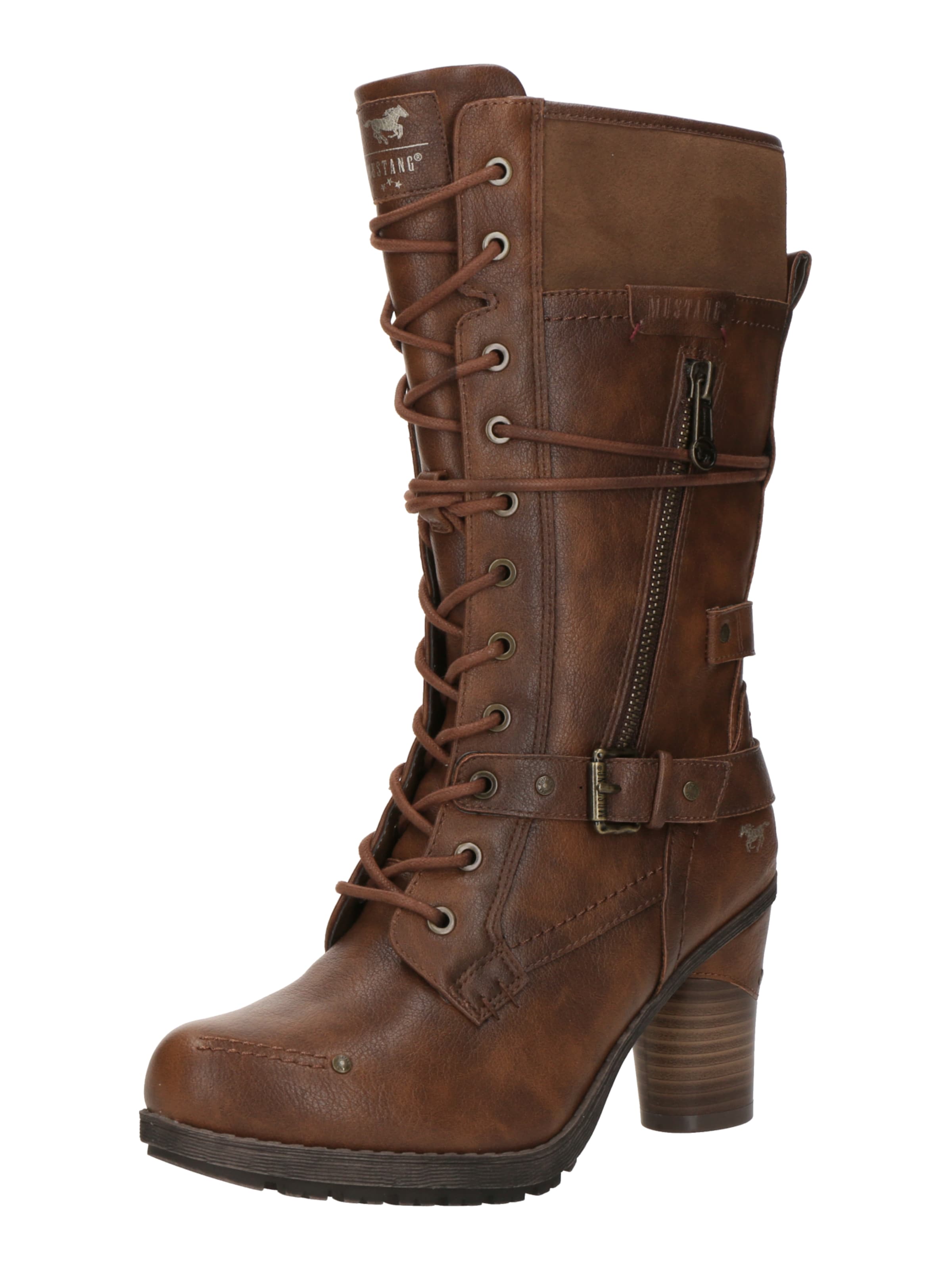 Stivale stringato di MUSTANG in marrone: frontale