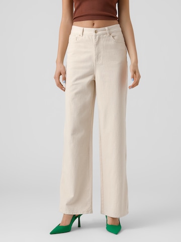 Wide leg Jeans 'Kathy' di VERO MODA in beige: frontale