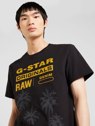 Tricou 'Palm' de la G-Star RAW pe negru