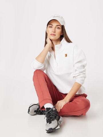 NIKE Athletic Sweatshirt in White