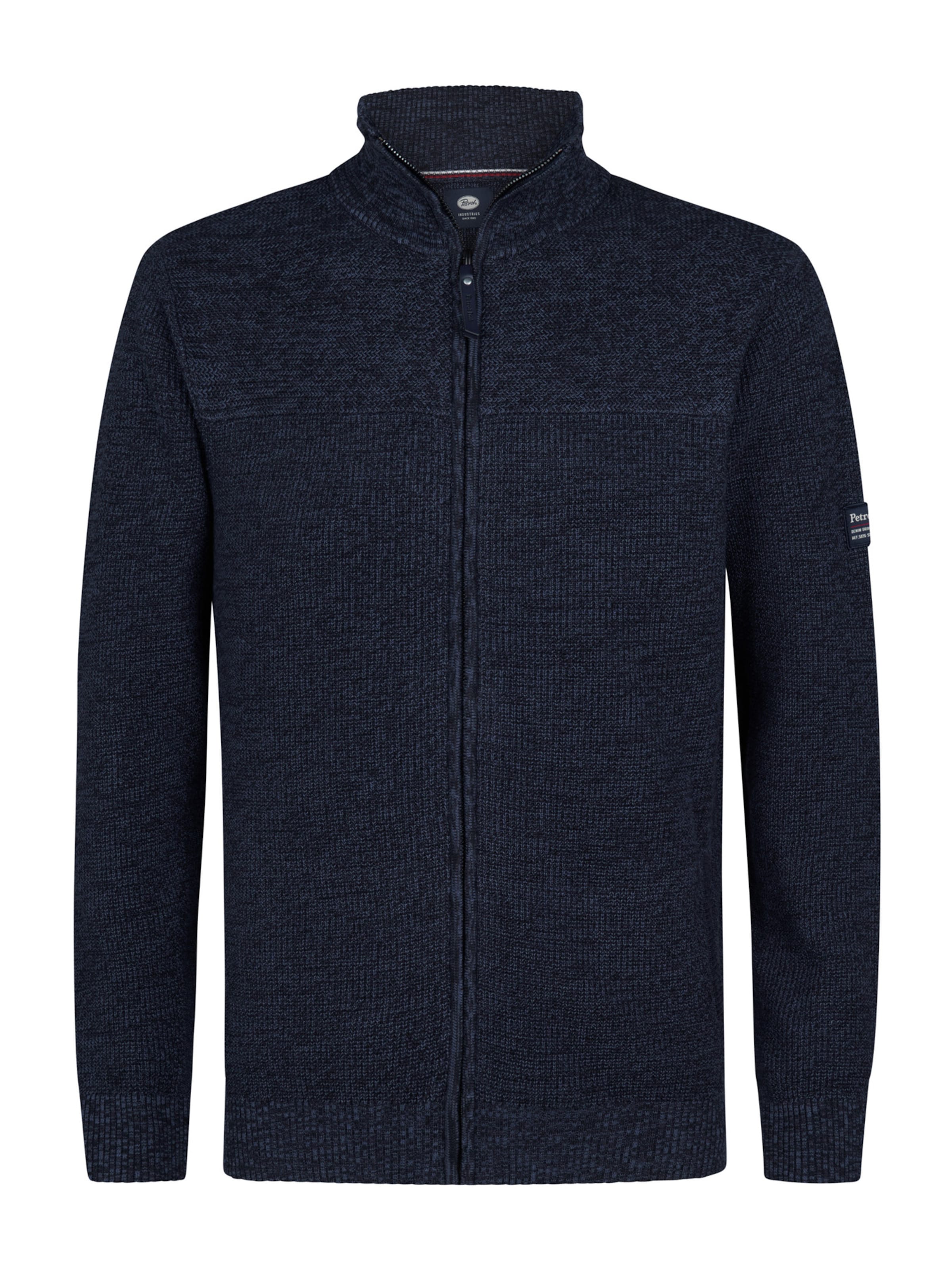 Petrol Industries Strickjacke in navy, Produktansicht