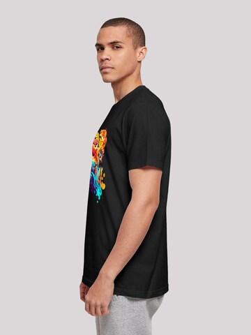 F4NT4STIC Shirt 'Basketball Sports Collection - Abstract player' in Black