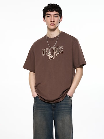 Pull&Bear T-Shirt in Braun