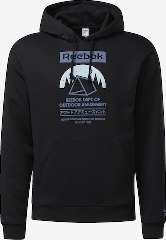 Reebok Sweatshirt in Black: front