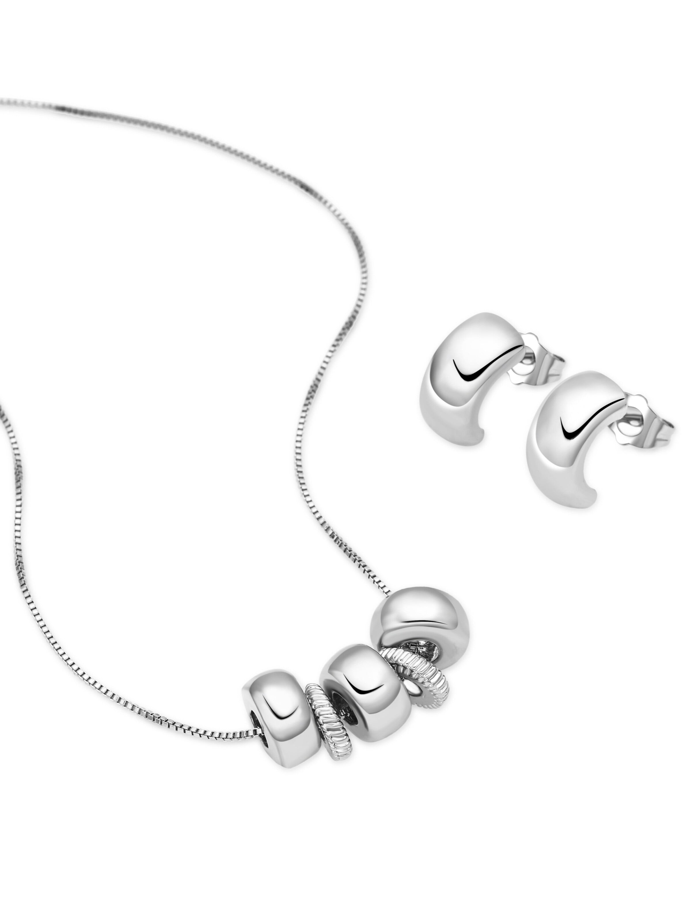 LUXBYLUX Earrings in Silver: front