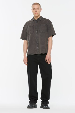 Harlem Soul Comfort Fit SO-NNY Kurzarmhemd in Grau