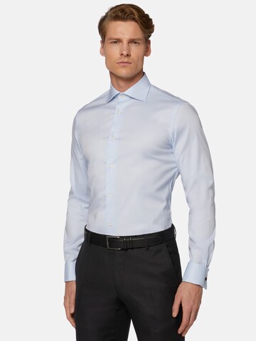 Boggi Milano Regular fit Business Shirt in Blue: front