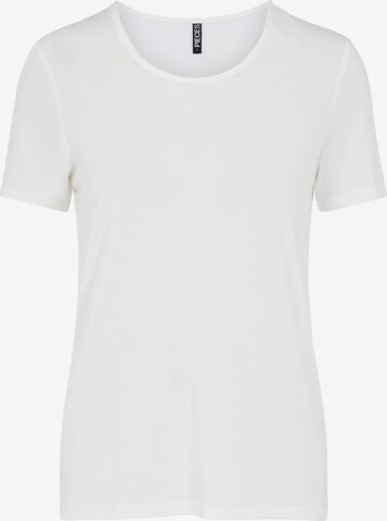 T-shirt 'Kamala' PIECES en blanc : devant