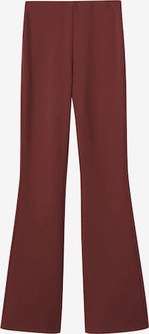 MANGO Flared Leggings 'Puntafco' in Red: front