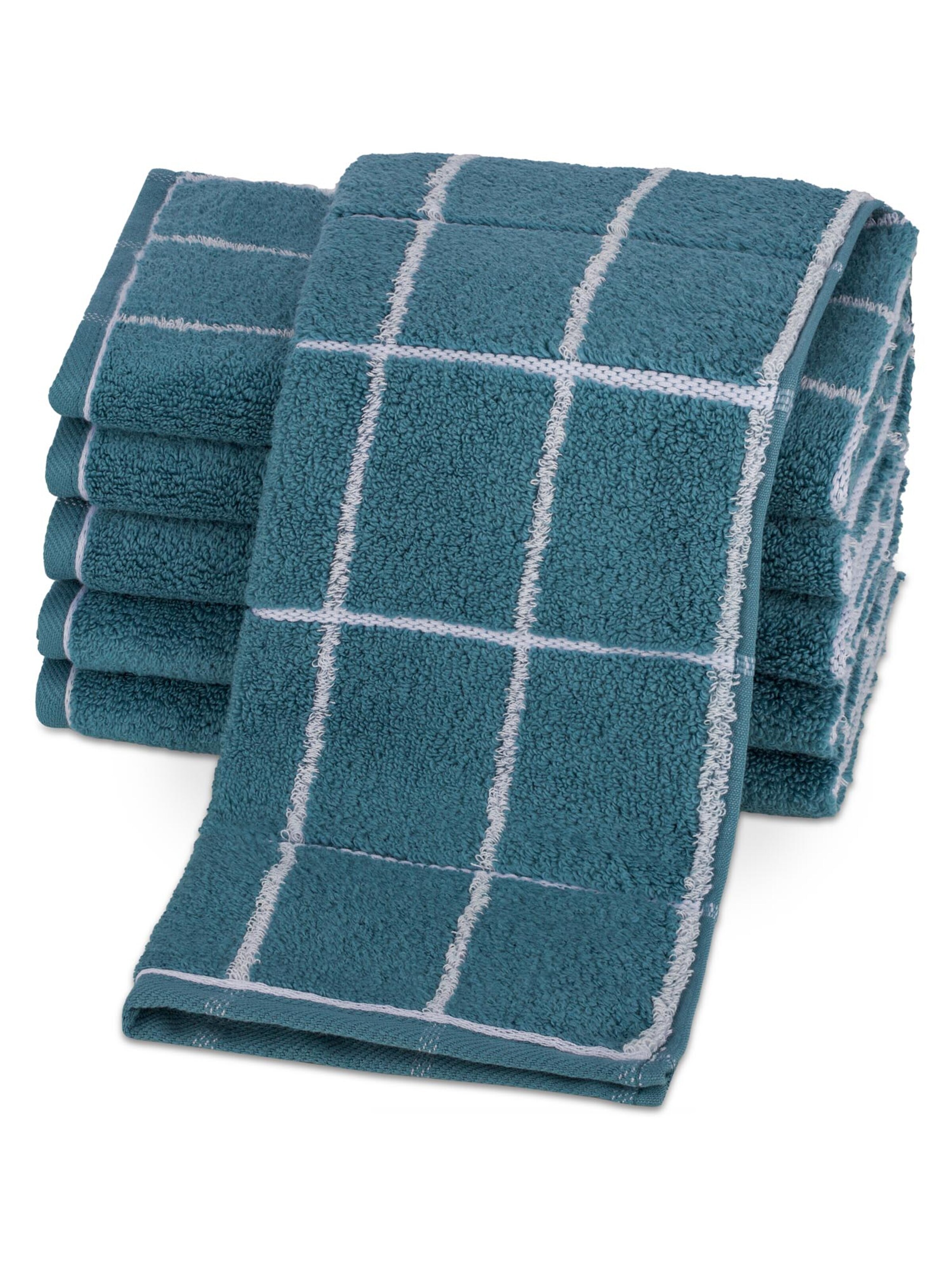 ROSS Handtuch 'Sensual Skin Karo'‌‌‌‌‌‌‌ in Blau: Vorderseite