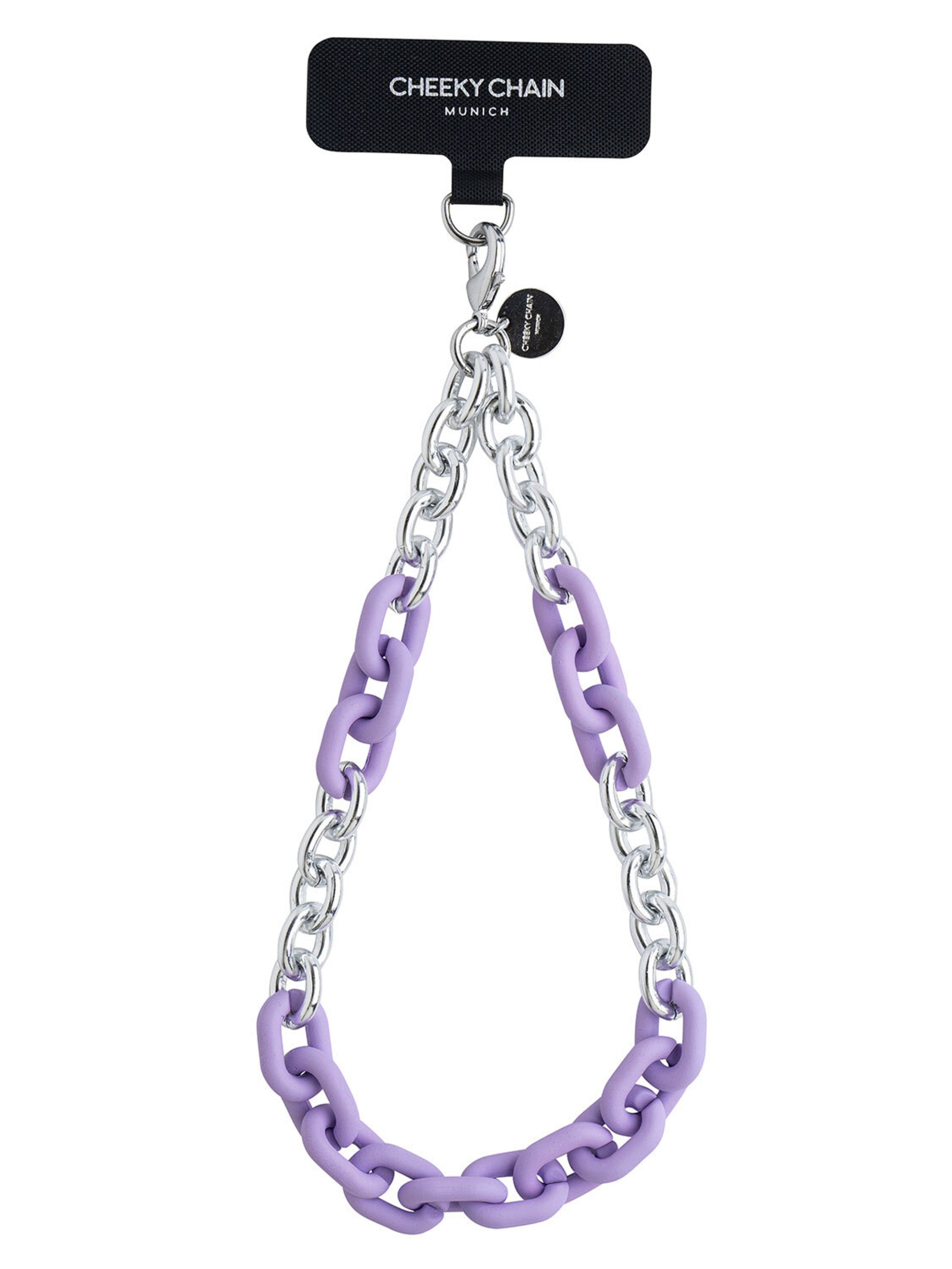Protection pour Smartphone 'Lio' Cheeky Chain Munich en violet : devant