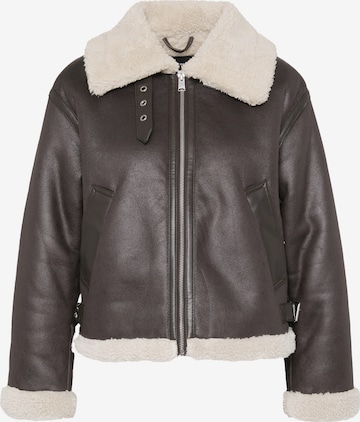 Vero Moda PetitePrijelazna jakna 'VMVIRGINIA' - smeđa boja: prednji dio