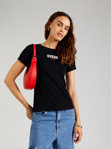GUESS JEANS Póló - fekete: elől
