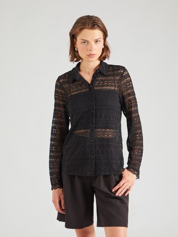Camicia da donna di NÜMPH in nero: frontale