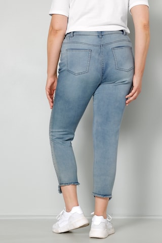 Coupe slim Jean MIAMODA en bleu