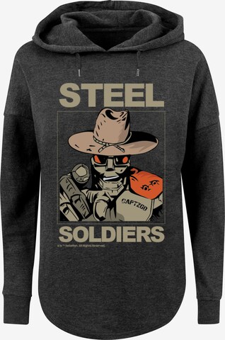 F4NT4STIC Sweatshirt 'STEEL SOLDIERS' in Grey: front