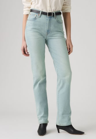 LEVI'S ® Liibuv Teksapüksid 'Ribcage Slim', värv sinine: eest vaates