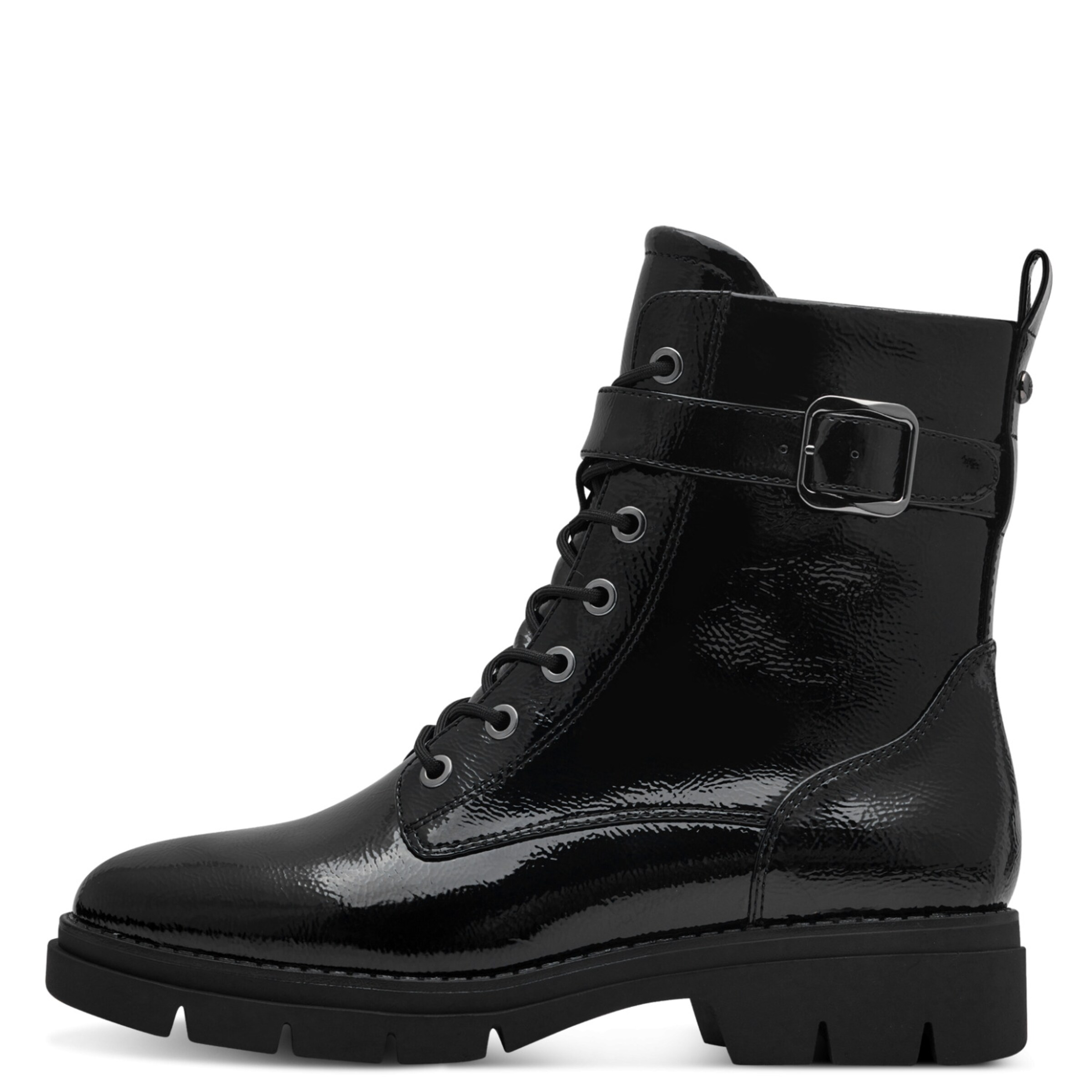 Tamaris Botki sznurowane w kolorze czarny