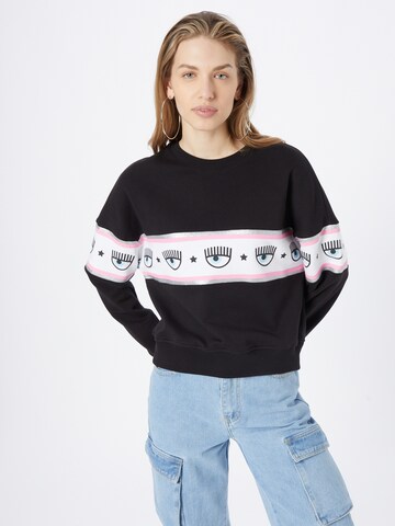 Chiara Ferragni Sweatshirt in Zwart: voorkant