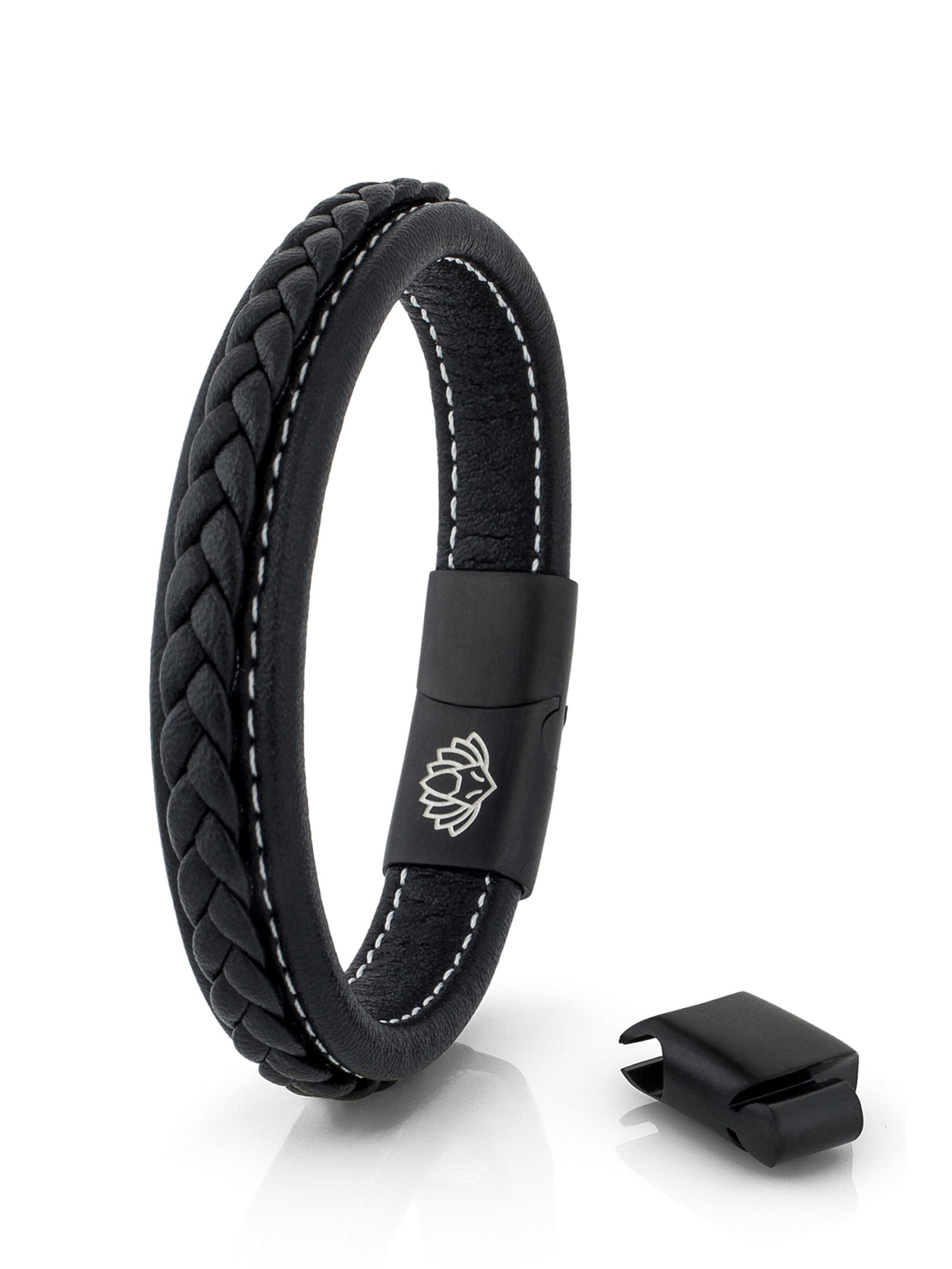 Akitsune Armband 'Fides'‌‌‌‌‌‌‌‌ in Schwarz