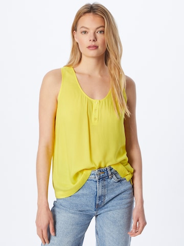 UNITED COLORS OF BENETTON - Top en amarillo: frente