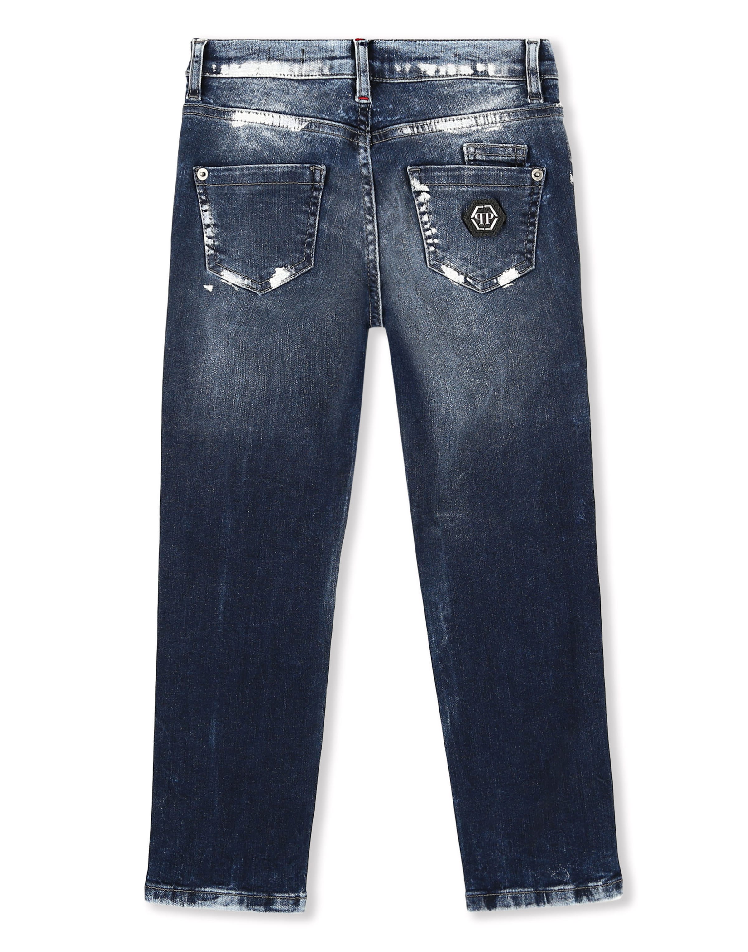 Philipp Plein Regular Jeans in Blauw