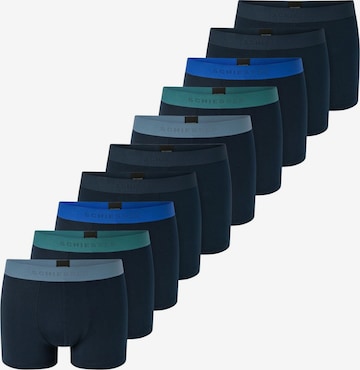 SCHIESSER Boxershorts '95/5 Organic Cotton' in Blauw: voorkant