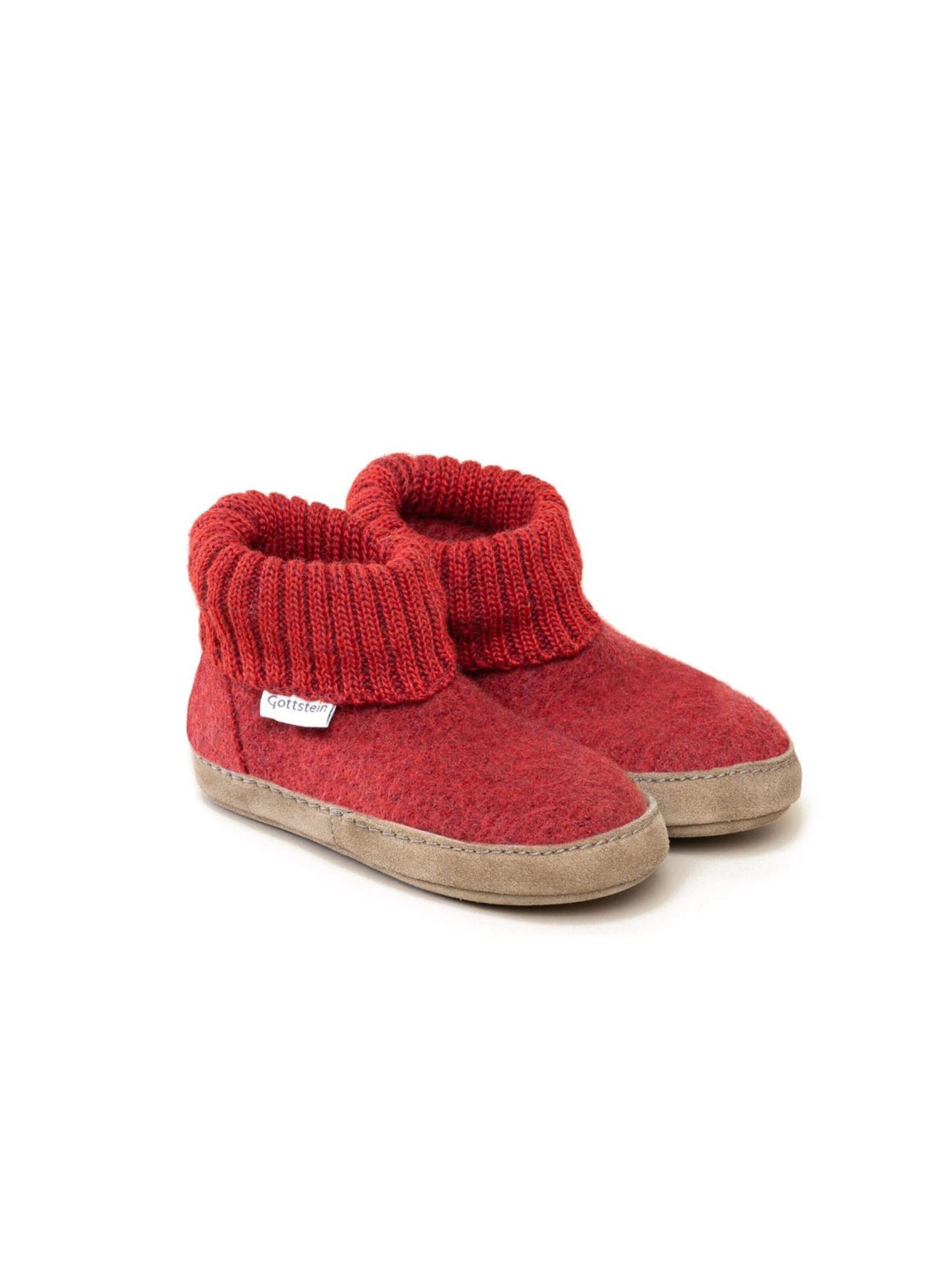 Gottstein Hausschuh 'Hüttenschuhe Alpine Boot LE'‌‌‌‌ in Rot