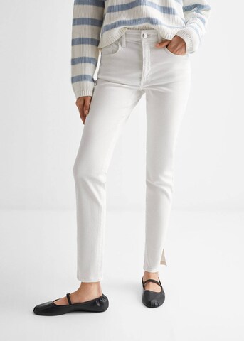 MANGO TEEN Skinny Jeans in White: front