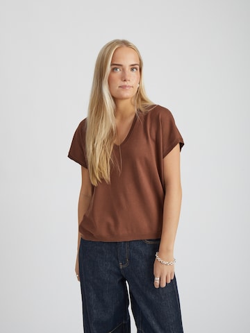 Haut 'Peyton' minus en marron : devant