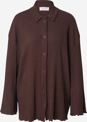 OH APRIL Blouse 'Fleur' in Brown: front
