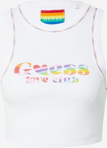 GUESS - Top em branco: frente