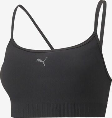 PUMA Bralette Sports Bra in Black: front