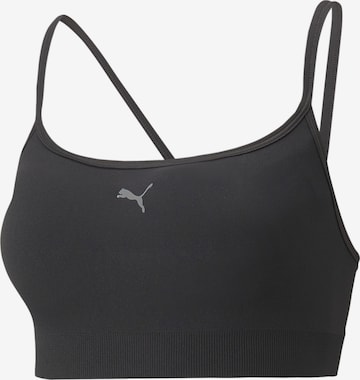 Bustieră Sutien sport de la PUMA pe negru: față