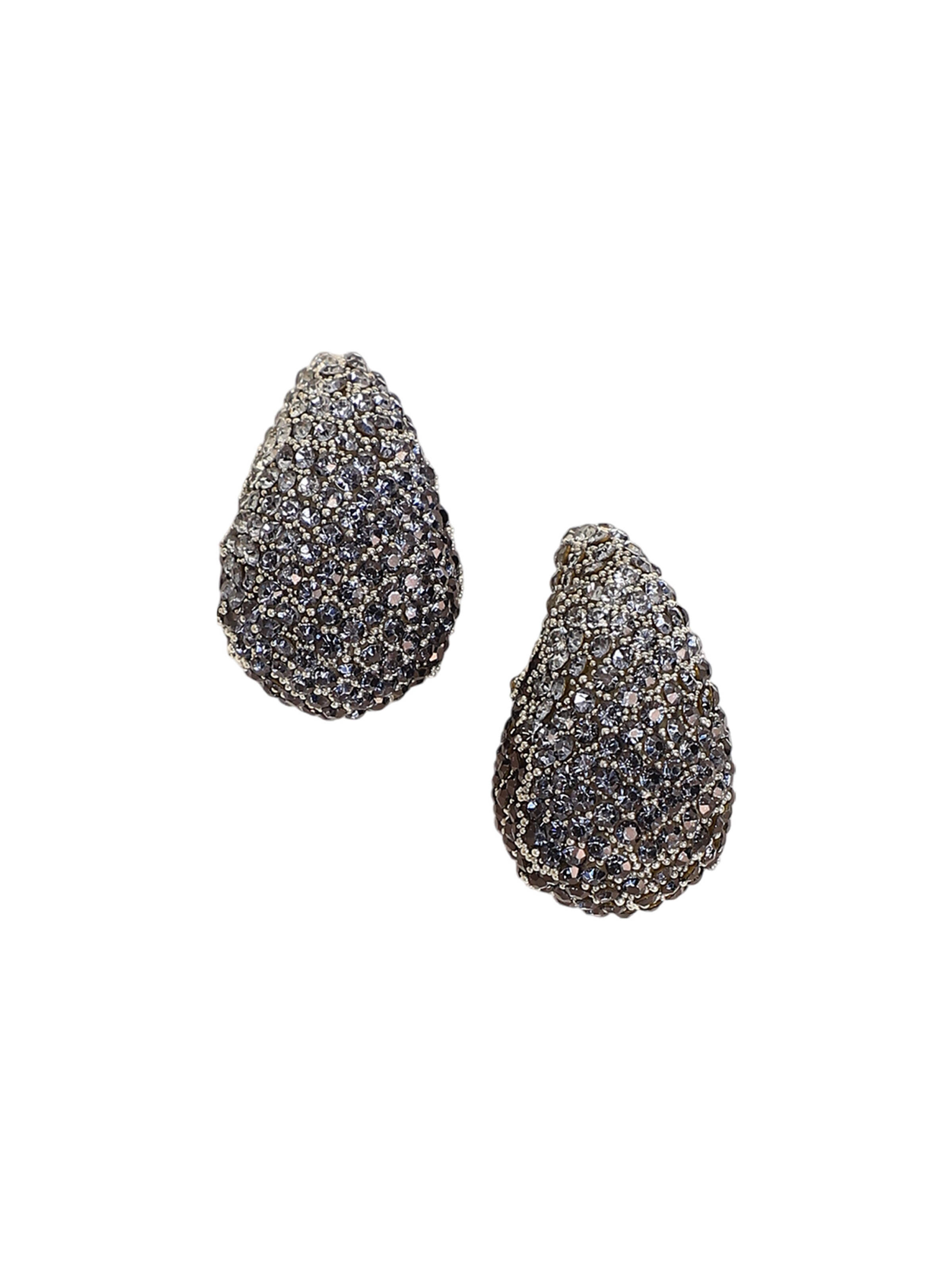 SOHI Örhängen ' Peony ' i silver: framsida