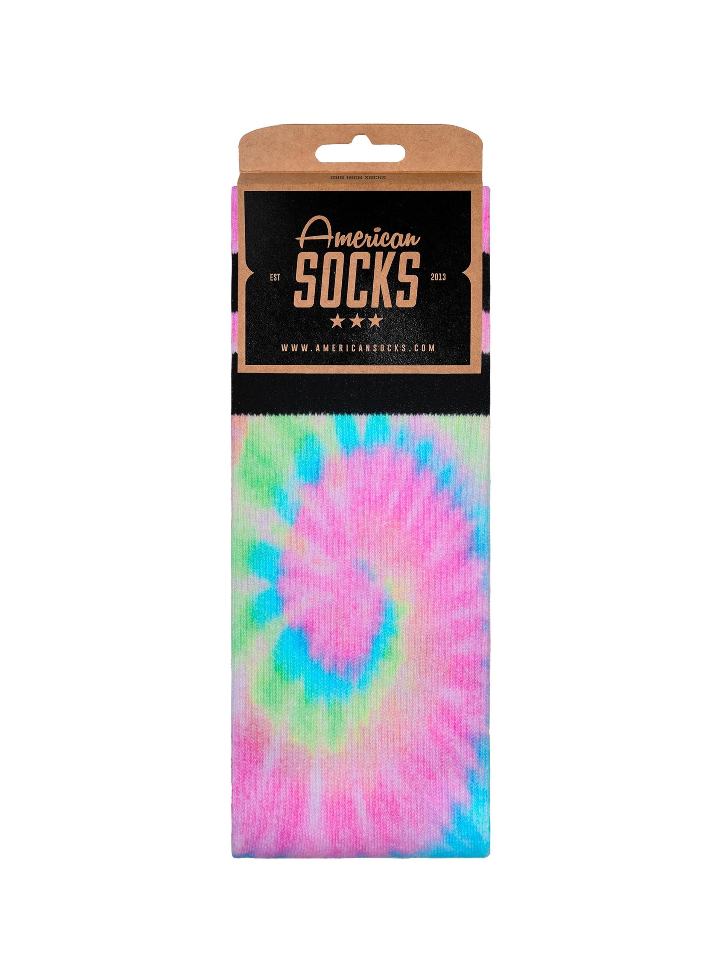 Calzino 'Pastel Tie Dye' di American Socks in rosa