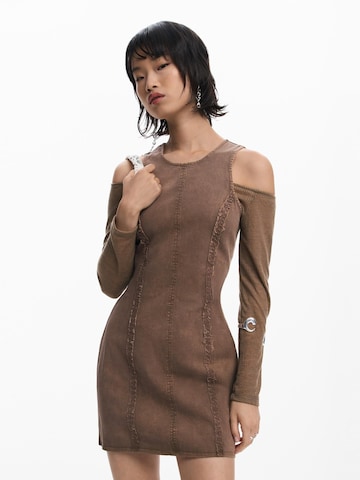 Desigual Kleid in Braun: Vorderseite
