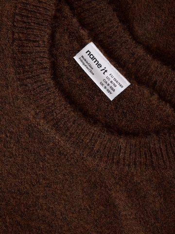 NAME IT Sweater 'NKFOLANSA' in Brown
