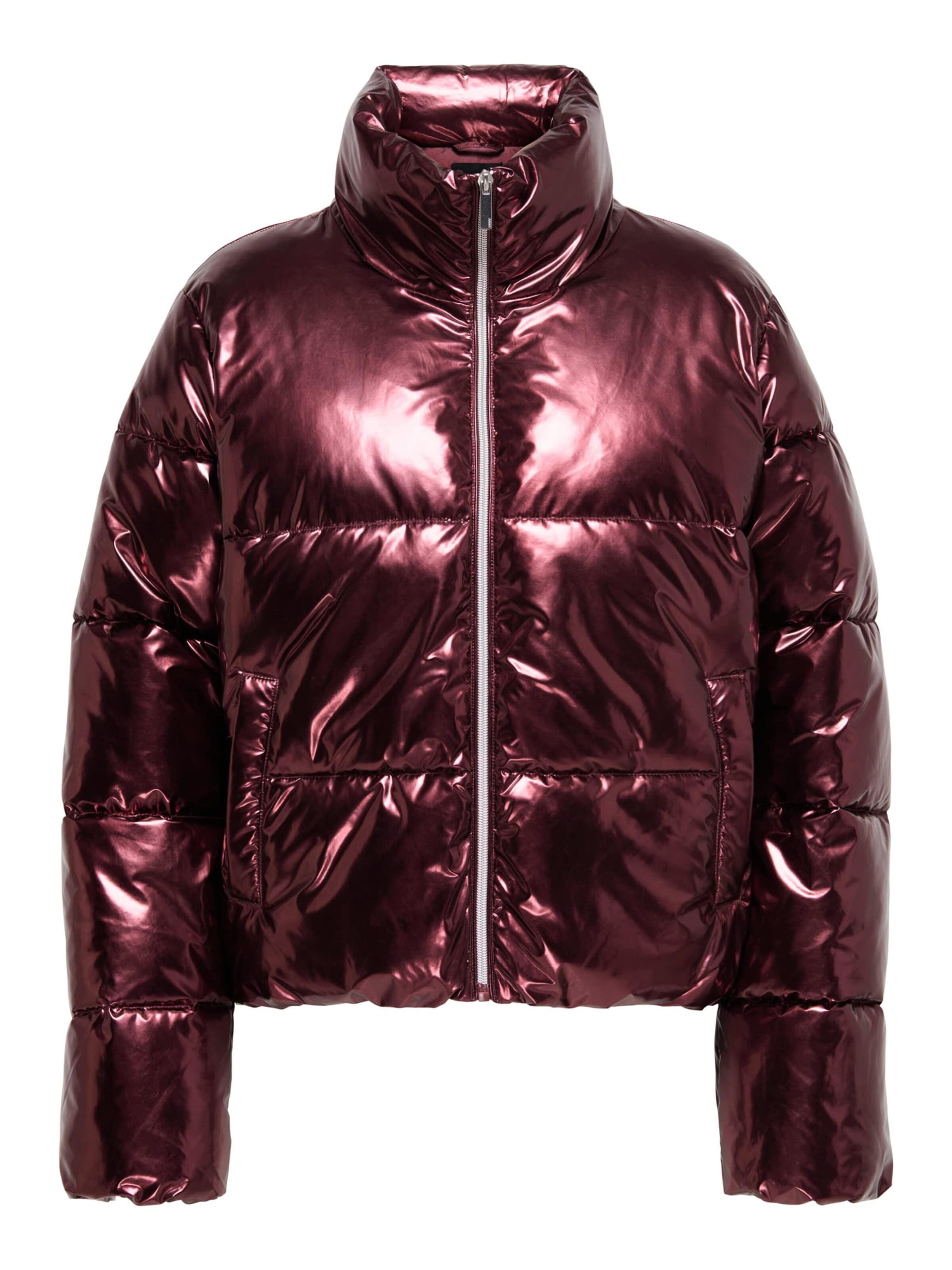 ONLY Wintermantel 'Pearl' in Rood: voorkant