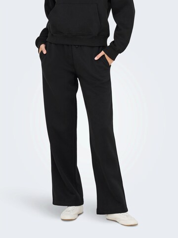 ONLY Wide leg Broek 'ONLBest' in Zwart: voorkant