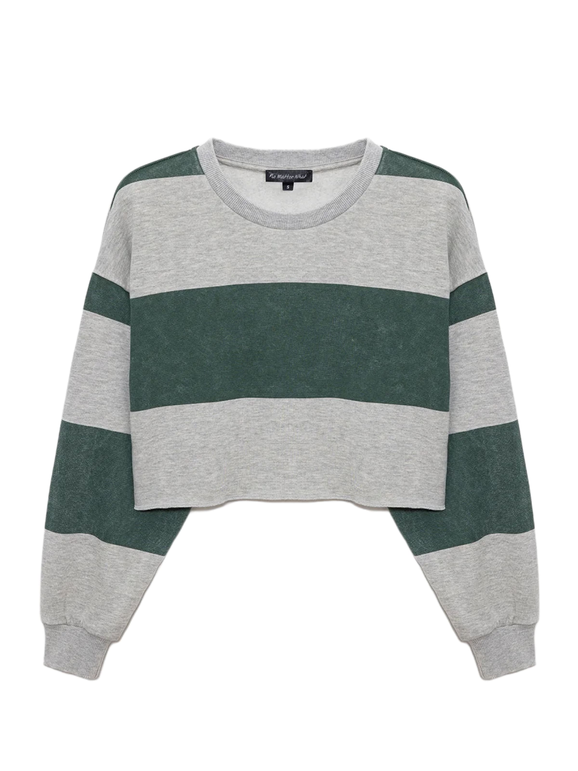 No Matter What Sweatshirt in Groen: voorkant