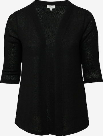 Cardigan s.Oliver en noir : devant