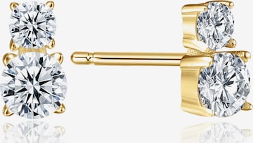 Pure Schmuck Oorbellen 'Lady Francesca Ohrstecker 925 Silber | Bridgerton' in Goud: voorkant