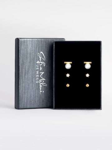 Sofia Milani Schmuckset 'Bar Ball Zirconia'‌ in Gold